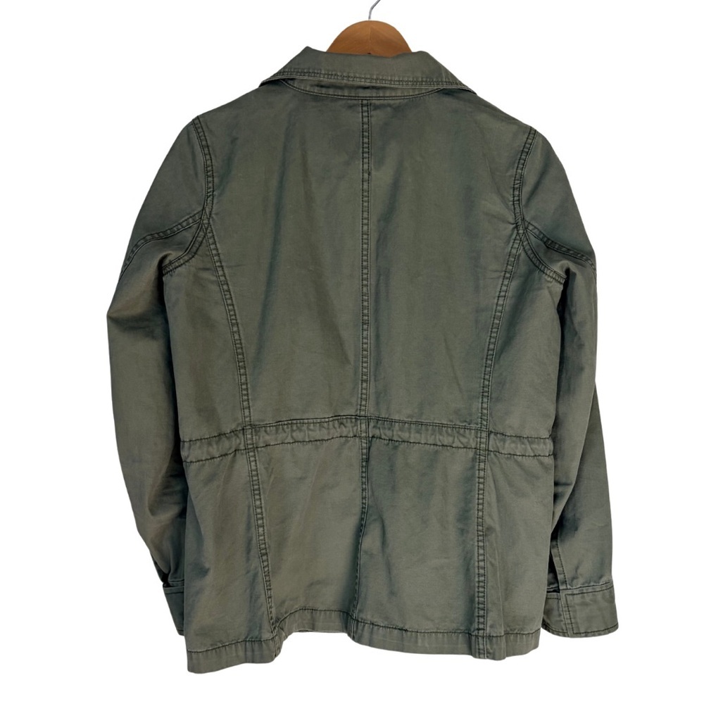 Madewell Fleet Jacket Olive Green Zip Military Utility Chore Coat Womens, Medium - Picture 6 of 13